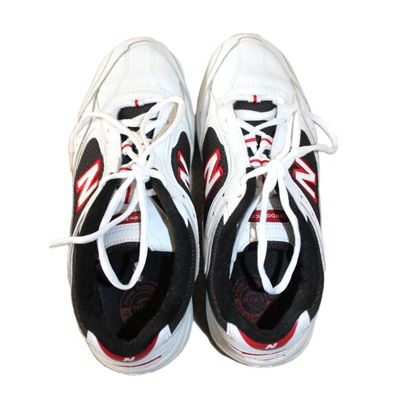 NEW BALANCE 452 Retro Chunky Streetwear Sneakers White/Black/Red - Unisex M9/W11 - Picture 9 of 11